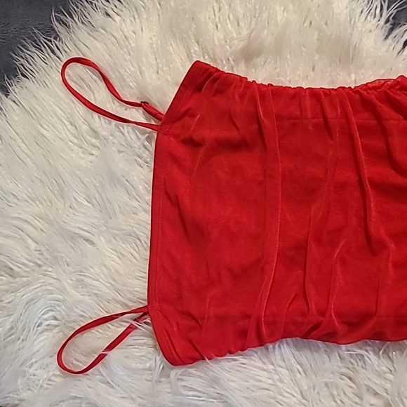 New! Wild Fable Mesh Runched Bodycon Midi Dress - Picture 5 of 7